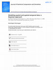 Research paper thumbnail of Modelling Spatial and Spatial–Temporal Data: a Bayesian ApproachR. P.HainingG.Li2020Boca RatonChapman and Hall–CRC 608 pp., £76.80 (hardbound), £62.40 (e‐book) ISBN 978‐1‐482‐23742‐9