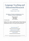 Research paper thumbnail of The Opinions of Teachers and Administrators on the Selection of Teachers of Gifted Students