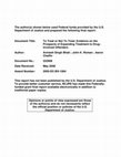 Research paper thumbnail of Document Title: To Treat or Not To Treat: Evidence on the Prospects of Expanding Treatment to Drug- Involved Offenders