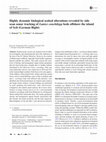 Research paper thumbnail of Highly dynamic biological seabed alterations revealed by side scan sonar tracking of Lanice conchilega beds offshore the island of Sylt (German Bight)