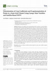 Research paper thumbnail of Determination of Crop Coefficients and Evapotranspiration of Potato in a Semi-Arid Climate Using Canopy State Variables and Satellite-Based NDVI