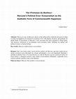 Research paper thumbnail of The Promesse du Bonheur: Marcuse's Political Eros -- Ecosocialism as the Aesthetic Form of Commonwealth Happiness