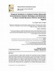 Research paper thumbnail of Temporal Variations in Ambient Carbon Monoxide Concentrations between Weekdays and Weekends in Akure Central Business District, South West Nigeria