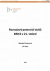 Research paper thumbnail of Rozvojový potenciál států BRICS v 21. století