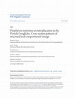 Research paper thumbnail of Periphyton responses to eutrophication in the Florida Everglades: Cross‐system patterns of structural and compositional change