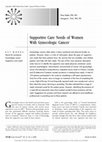 Research paper thumbnail of Supportive Care Needs of Women with Gynecological Cancer