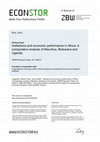 Research paper thumbnail of Institutions and Economic Performance in Africa : A Comparative Analysis of Mauritius, Botswana and Uganda