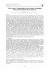 Research paper thumbnail of The Practice of Planning Supervisory Function in Ethiopian Management Institute: Mixed Approach