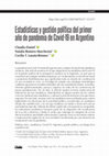 Research paper thumbnail of Estadísticas y gestión política del primer año de pandemia de Covid-19 en Argentina