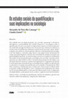 Research paper thumbnail of Os estudos sociais da quantificação e suas implicações na sociologia