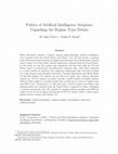 Research paper thumbnail of Politics of Artificial Intelligence Adoption: Unpacking the Regime Type Debate