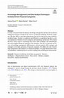 Research paper thumbnail of Knowledge Management and Data Analysis Techniques for Data‑Driven Financial Companies