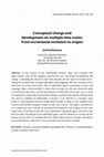 Research paper thumbnail of Conceptual change and development on multiple time scales: From incremental evolution to origins