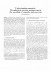 Research paper thumbnail of Understanding empathy : Metaphysical starting assumptions in the modeling of empathy and emotions