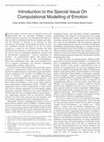 Research paper thumbnail of Introduction to the Special Issue On Computational Modelling of Emotion