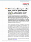 Research paper thumbnail of Climate-induced changes in carbon flows across the plant-consumer interface in a small subarctic lake