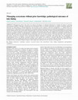 Research paper thumbnail of Managing ecosystems without prior knowledge: pathological outcomes of lake liming