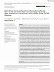 Research paper thumbnail of Both climate trends and short‐term fluctuations affected algae–zooplankton interactions in a boreal lake during the late Holocene