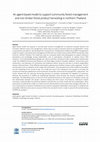 Research paper thumbnail of An agent-based model to support community forest management and non-timber forest product harvesting in northern Thailand