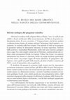 Research paper thumbnail of Il ruolo dei massi erratici nella nascita della geomorfologia