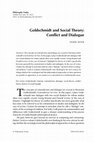 Research paper thumbnail of Goldschmidt and Social Theory: Conflict and Dialogue