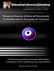 Research paper thumbnail of Tiempo de reacción al inicio del movimiento