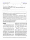 Research paper thumbnail of The Relationship Between Quality of Work Life and Organizational Effectiveness Among Hospital Nurses