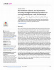 Research paper thumbnail of War-induced collapse and asymmetric recovery of large-mammal populations in Gorongosa National Park, Mozambique