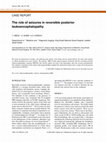 Research paper thumbnail of The role of seizures in reversible posterior leukoencephalopathy