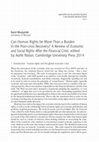 Research paper thumbnail of Can Human Rights be More Than a Burden in the Post-crisis Recovery? A Review of Economic and Social Rights After the Financial Crisis, edited by Aoife Nolan, Cambridge University Press 2014