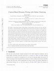 Research paper thumbnail of Context‐based dynamic pricing with online clustering