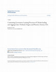 Research paper thumbnail of Contrasting governance learning processes of climate-leading and -lagging cities: Portland, Oregon, and Phoenix, Arizona, USA