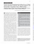 Research paper thumbnail of Clinical and immunohistochemical evidence for an X linked retinitis pigmentosa syndrome with recurrent infections and hearing loss in association with an RPGR mutation