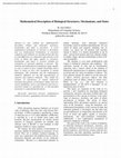 Research paper thumbnail of Mathematical Description of Biological Structures, Mechanisms, and States