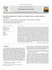 Research paper thumbnail of Sub-grid variability and its impact on European wide air quality exposure assessment