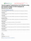 Research paper thumbnail of Vaccine against Trypanosoma cruzi infection using the Parasite Antigen TcTASV Displayed at Baculovirus Capsid