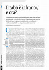 Research paper thumbnail of Il tabù è infranto: e ora?