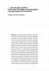 Research paper thumbnail of "…saw the ghost of Elvis": notas sobre nostalgia, fantasmagoria e peregrinação em Graceland