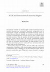 Research paper thumbnail of NTA and International Minority Rights