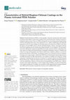 Research paper thumbnail of Characteristics of Hybrid Bioglass-Chitosan Coatings on the Plasma Activated PEEK Polymer