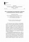 Research paper thumbnail of Effect of phospholipid and (phospho)lipase modification on interfacial properties of oil/water emulsion