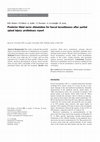 Research paper thumbnail of Posterior tibial nerve stimulation for faecal incontinence after partial spinal injury: preliminary report