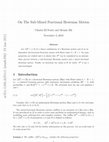 Research paper thumbnail of On the sub-mixed fractional Brownian motion