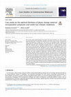 Research paper thumbnail of Case study on the optimal thickness of phase change material incorporated composite roof under hot climate conditions