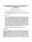 Research paper thumbnail of Three-dimensional temperature measurement in turbulent thermal convection by extended range scanning liquid crystal thermometry