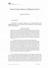 Research paper thumbnail of Federal Treaty Cultures in Hellenistic Greece