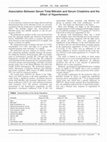 Research paper thumbnail of Association Between Serum Total Bilirubin and Serum Creatinine and the Effect of Hypertension