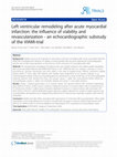 Research paper thumbnail of Left ventricular remodeling after acute myocardial infarction: the influence of viability and revascularization - an echocardiographic substudy of the VIAMI-trial