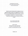 Research paper thumbnail of Proceso de integración laboral de las personas refugiadas colombianas en Costa Rica en sus dimensiones institucional, legal, económica, subjetiva y sociocultural