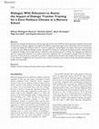 Research paper thumbnail of Dialogue With Educators to Assess the Impact of Dialogic Teacher Training for a Zero-Violence Climate in a Nursery School